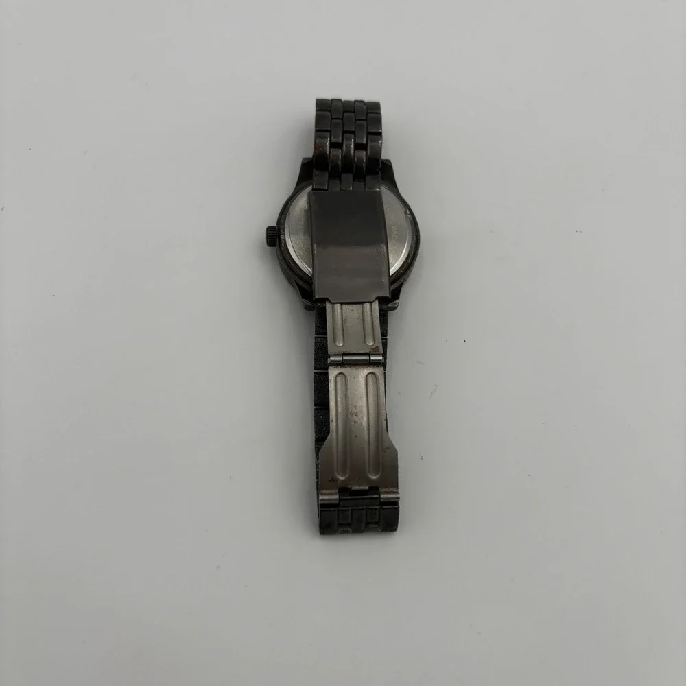 FMD Wristwatch Men OS‎ Gunmetal Good FMDPU011 Japan Movt Metal Link Band